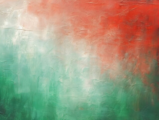 Abstract green and red grey brush oil painting style texture background