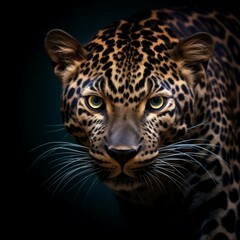 Leopard with Black Background