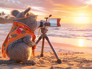 Koala tourist - obrazy, fototapety, plakaty