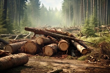 Wood harvesting woodworking industry