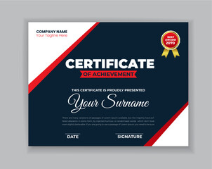 Stylish Creative Modern Certificate Design 