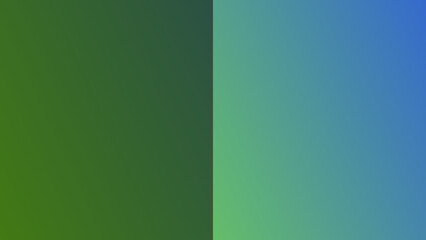 An illustration of a lime green and light blue gradient with one-half darkened.