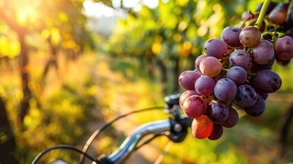 eco-friendly bike tour with stops for tasting local grape milk as a way to promote sustainability and health