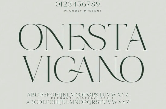 Vector sans serif condensed regular type, letters and numbers, alphabet, font, typography. Global swatches.