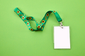 Sunflower lanyard, symbol of people with invisible or hidden disabilities