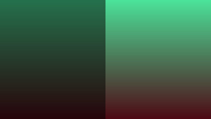 An illustration of a green and red gradient with one-half darkened.