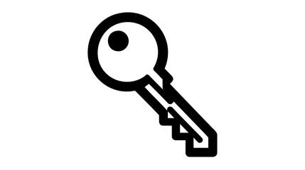 Key Icon in trendy flat style isolated on grey background. Key symbol. Vector illustration on white background