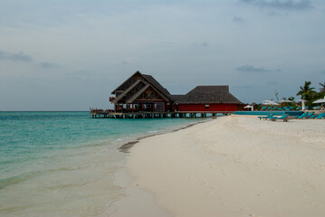 Maldivian Paradise: Wooden Bungalow Overlooking the Ocean
