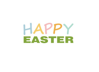 Happy Easter card, vector illustrations 