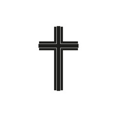 Crucifix icon. Easter. Vector illustration on a white background.