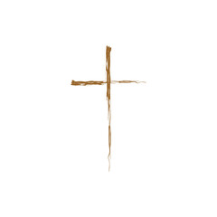 Crucifix icon. Easter. Vector illustration on a white background.