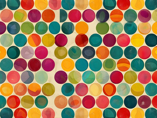 Kreatives Farbenspiel: Buntes Muster aus lebhaften Kreisen