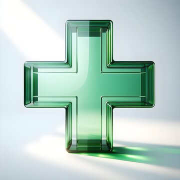 green cross symbol pharmacist icon