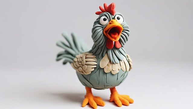 Artisanal Avian Clay Sculpture