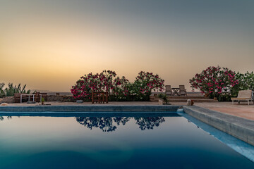 house with pool in the Moroccan desert
