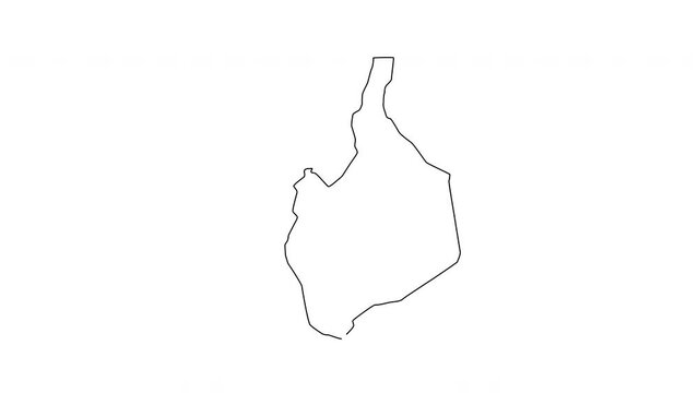 animated sketch of the map of Ad-Damazin in sudan