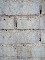 dirty white brick wall, background