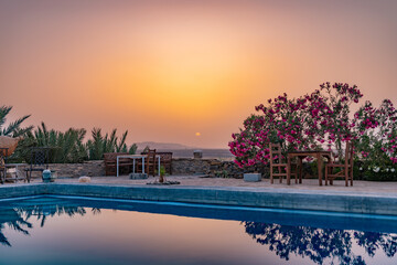 house with pool in the Moroccan desert