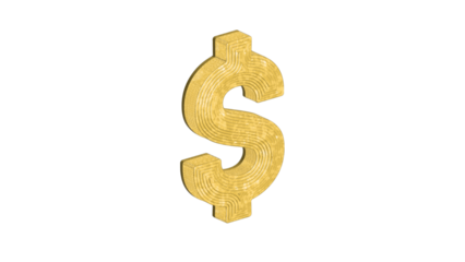 golden dollar sign