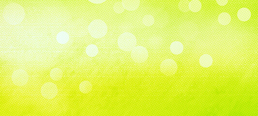 Green widescreen bokeh background for Banner, Poster, Celebrations and various design works