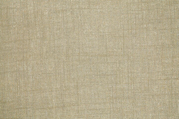 Close-up detail of fabric natural color Hemp material pattern design wallpaper. can be used as background or for graphic design. Natural linen material textile canvas Fabric texture background
