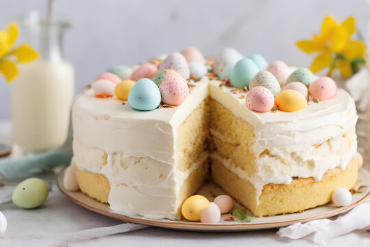 traditional spring easter cake