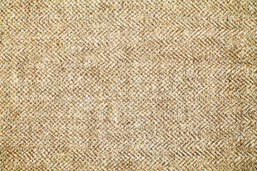 Fototapeta premium Close-up detail of fabric natural color Hemp material pattern design wallpaper. can be used as background or for graphic design. Natural linen material textile canvas Fabric texture background 