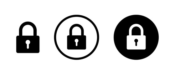 Lock icon set