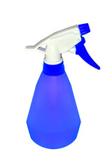 Spray bottle for water or liquid on isolated transparent background