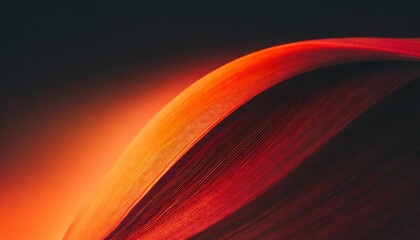 vibrant red orange color gradient on black background grainy gradient luminous color wave copy space - obrazy, fototapety, plakaty
