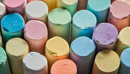 colorful pastel chalk