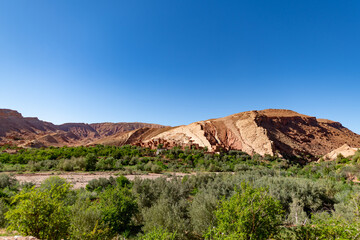 landscape of the interior of Morocco