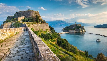 old fortress of corfu island