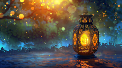 Ttradition of hanging lanterns creates a captivating sight, symbolizing hope and renewal in Ramadan