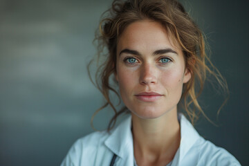 Woman doctor, portrait, considerate, beautiful