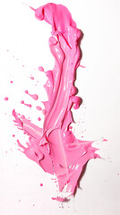 Vivid Pink Paint Splash Captured