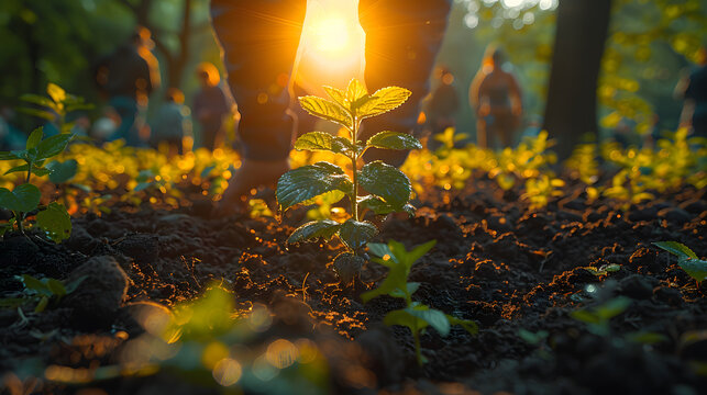 Activis planting trees