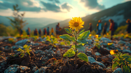 Activis planting trees
