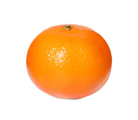 Fresh ripe juicy tangerine isolated on white