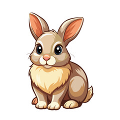 Fototapeta premium Cute cartoon rabbit