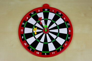 Plastic darts with magnet for children