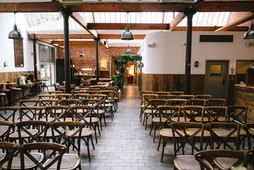 Rustic industrial wedding venue