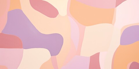 Cosy light pastel color abstract shapes geometric pattern texture doodle graphic