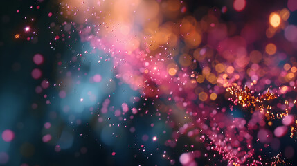 abstract background Falling Cyber Particles,
Purple glitter glow particle bokeh background festive celebration wallpaper