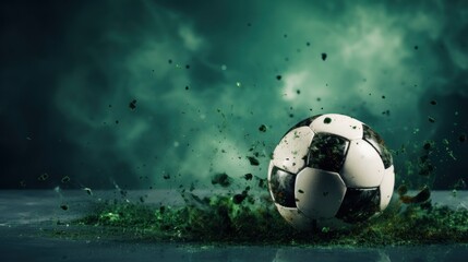 soccer advertisment background with copy space