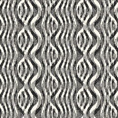 Monochrome Brushed Wave Textured Pattern