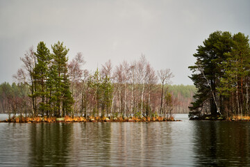 Obraz premium lake in the morning