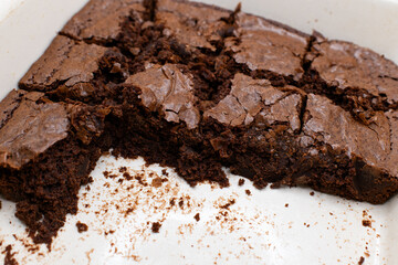 Brownies in a tray 