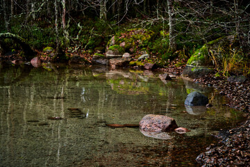 rocks on the lake