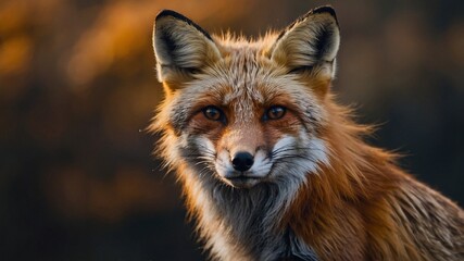 Obraz premium red fox portrait